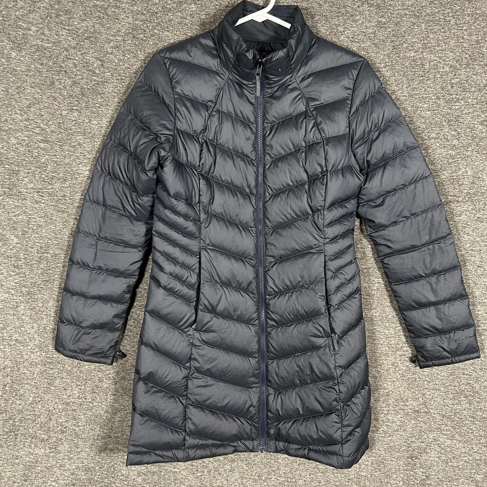 Patagonia Down Sweater Coat Womens Small‎ Blue Long Puffer Warm Jacket STY 28409